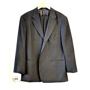 Dark Blue Pinstripe Suit